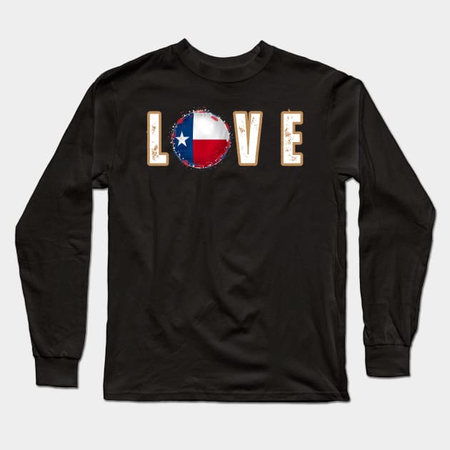 Love from Texas Long Sleeve T-Shirt by la chataigne qui vole ⭐⭐⭐⭐⭐